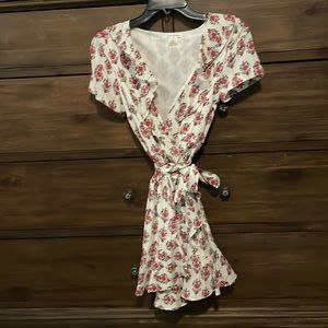 Club Monaco Floral Wrap Dress